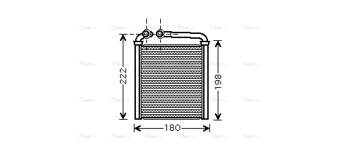 Теплообмінник, система опалення салону   VNA6256   AVA QUALITY COOLING