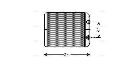 Теплообменник, отопление салона   VNA6301   AVA QUALITY COOLING