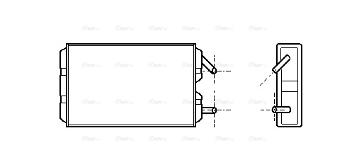 Теплообмінник, система опалення салону   VO6041   AVA QUALITY COOLING