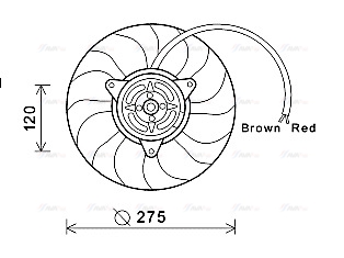 Вентилятор, охлаждение двигателя   AI7515   AVA QUALITY COOLING