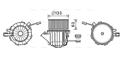 Вентилятор салона   AI8394   AVA QUALITY COOLING