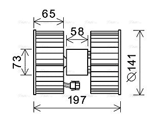 Вентилятор салона   BW8483   AVA QUALITY COOLING