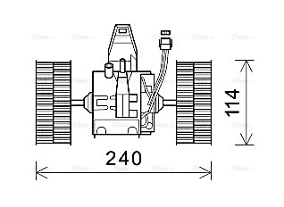 Вентилятор салона   BW8491   AVA QUALITY COOLING