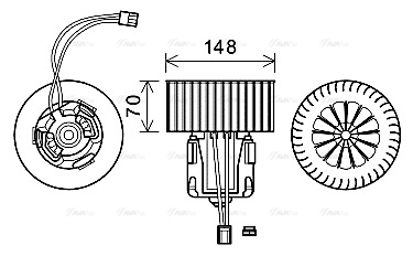 Вентилятор салона   BW8539   AVA QUALITY COOLING