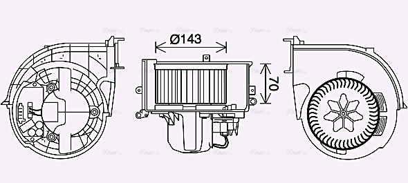 Компресор салону   BW8574   AVA QUALITY COOLING