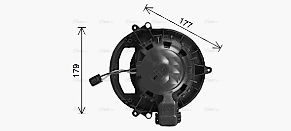 Компресор салону   BW8611   AVA QUALITY COOLING