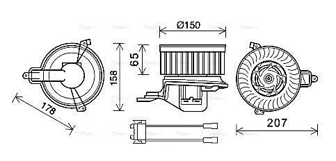 Компресор салону   CN8511   AVA QUALITY COOLING