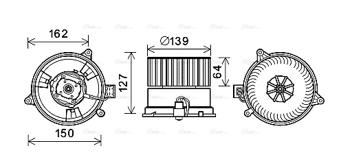 Компресор салону   FD8576   AVA QUALITY COOLING