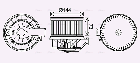 Вентилятор салона   FD8629   AVA QUALITY COOLING