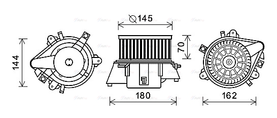 Компресор салону   FT8437   AVA QUALITY COOLING