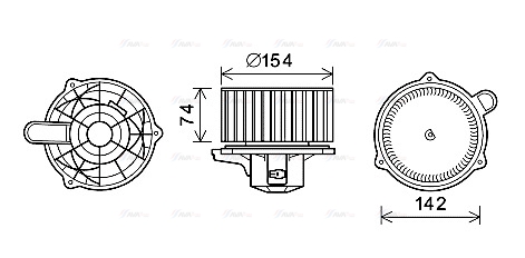 Вентилятор салона   HY8348   AVA QUALITY COOLING