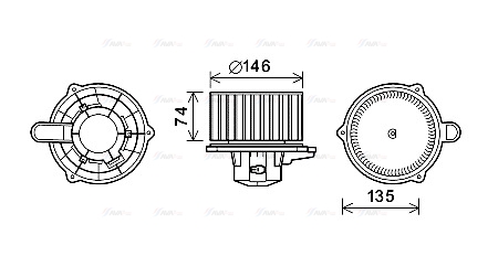 Компресор салону   HY8350   AVA QUALITY COOLING