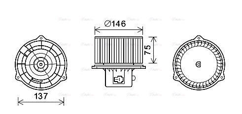 Вентилятор салона   HY8403   AVA QUALITY COOLING