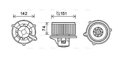 Компресор салону   KA8224   AVA QUALITY COOLING