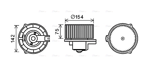 Вентилятор салона   MS8620   AVA QUALITY COOLING