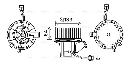 Вентилятор салона   MS8640   AVA QUALITY COOLING