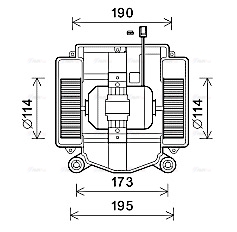 Вентилятор салона   MS8669   AVA QUALITY COOLING