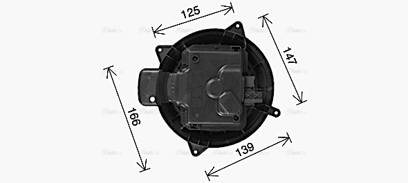 Вентилятор салона   MS8765   AVA QUALITY COOLING