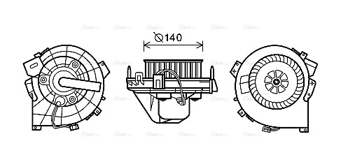 Компресор салону   OL8609   AVA QUALITY COOLING