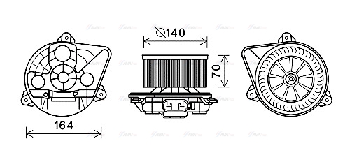 Компресор салону   OL8623   AVA QUALITY COOLING