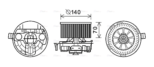 Компресор салону   RT8574   AVA QUALITY COOLING