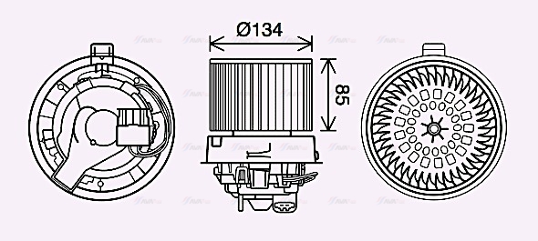 Компресор салону   RT8635   AVA QUALITY COOLING