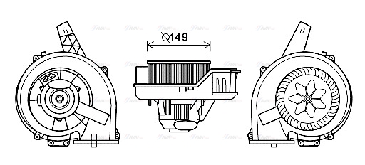 Вентилятор салона   ST8044   AVA QUALITY COOLING