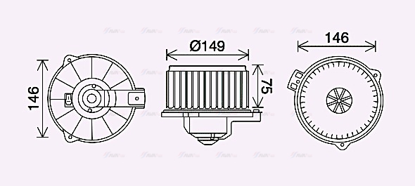 Компресор салону   TO8735   AVA QUALITY COOLING