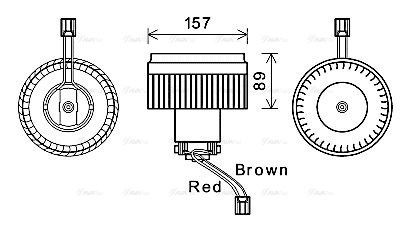 Компресор салону   VO8176   AVA QUALITY COOLING