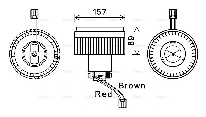 Вентилятор салона   VO8177   AVA QUALITY COOLING