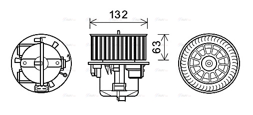 Вентилятор салона   VO8178   AVA QUALITY COOLING