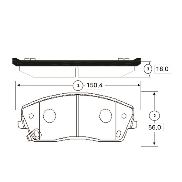 Комплект гальмівних накладок, дискове гальмо   GK0099   CTR