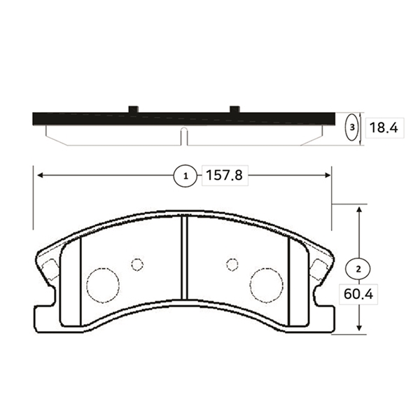 Комплект гальмівних накладок, дискове гальмо   GK0103   CTR