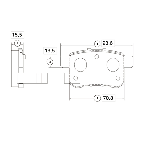 Комплект тормозных колодок, дисковый тормоз, CTR GK0344 Комплект тормозных колодок, дисковый тормоз, CTR GK0344