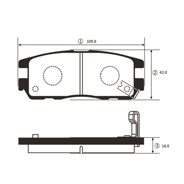 Комплект гальмівних накладок, дискове гальмо, CTR GK0404 Комплект гальмівних накладок, дискове гальмо, CTR GK0404