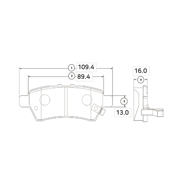Комплект гальмівних накладок, дискове гальмо   GK0737   CTR