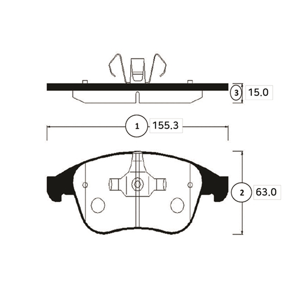Комплект гальмівних накладок, дискове гальмо   GK0987   CTR