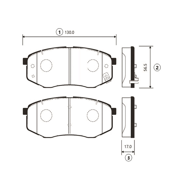 Комплект гальмівних накладок, дискове гальмо   GK1369   CTR
