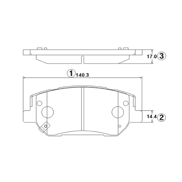 Комплект гальмівних накладок, дискове гальмо   GK1406   CTR