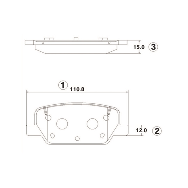 Комплект гальмівних накладок, дискове гальмо   GK1408   CTR
