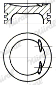 Поршень   87-136607-00   NÜRAL