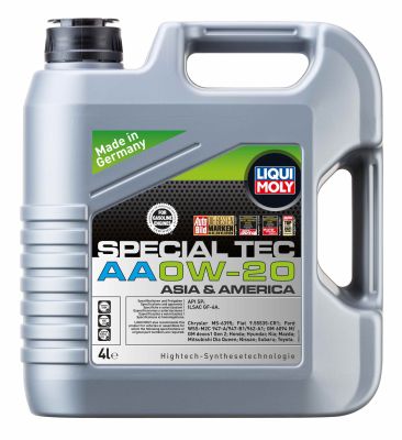 Моторное масло LIQUI MOLY Special Tec AA 0W-20 4 л, 9705