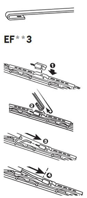 Щітка двірника EF603 TRICO #2