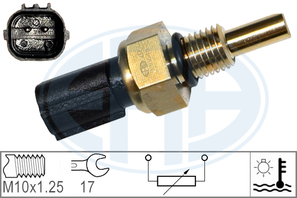 Датчик, температура охлаждающей жидкости   330648   ERA