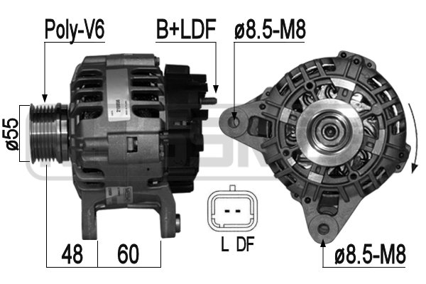 Генератор, ERA 210856A Генератор, ERA 210856A