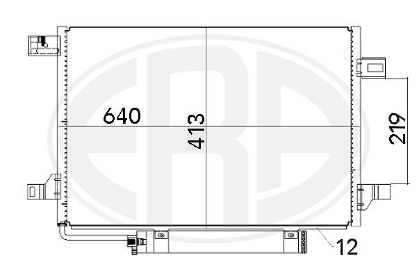 Конденсатор, система кондиціонування повітря   667002   ERA