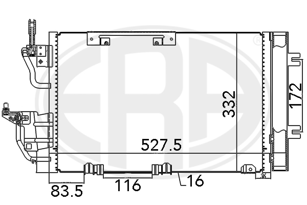 Конденсатор, система кондиціонування повітря   667015   ERA
