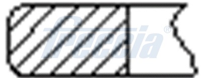 Комплект поршневых колец   FR10-074000   FRECCIA