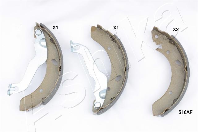Комплект тормозных колодок   55-05-516   ASHIKA