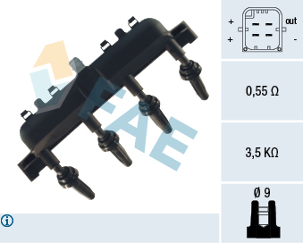 Катушка зажигания   80208   FAE